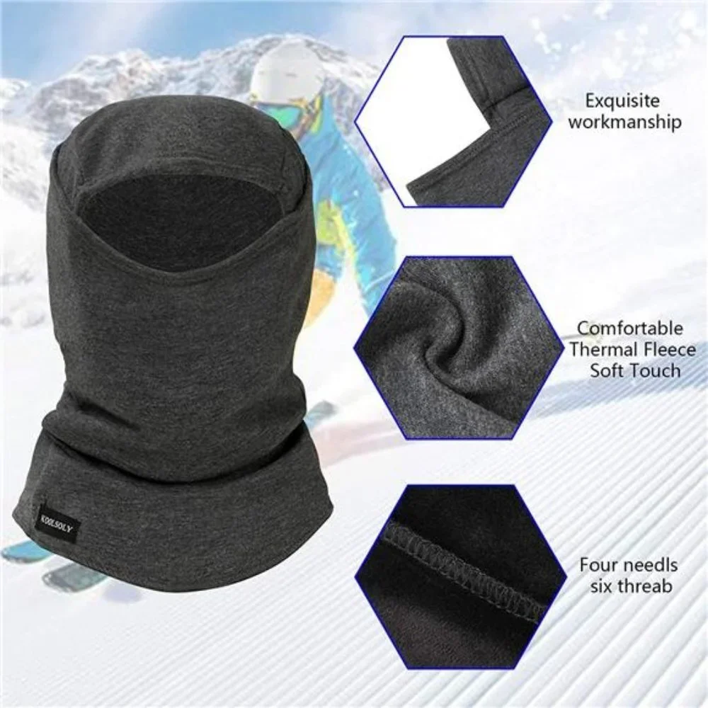 Balaclava Ski Mask, Warm and Windproof Fleece Winter Sports Cap, Unisex